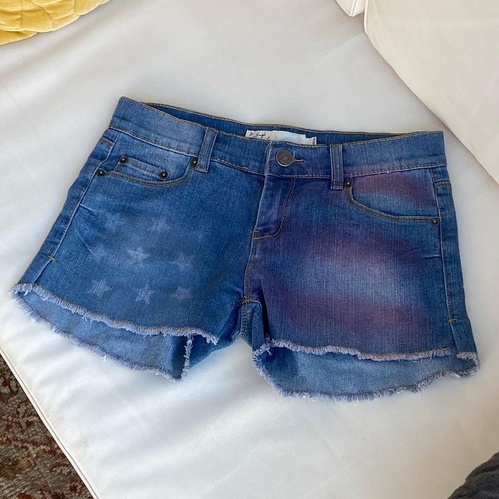 Vintage Havana American Flag Jean Shorts